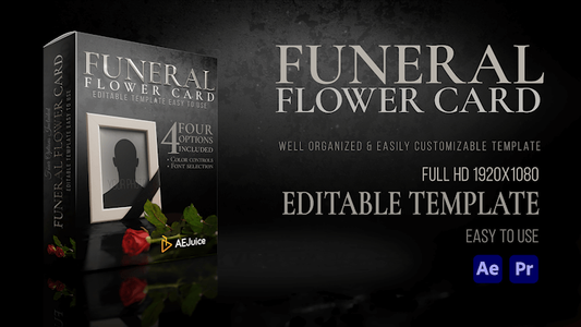 Funeral Flower Card