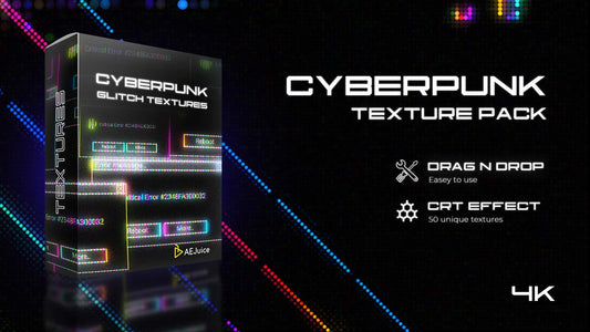 Cyberpunk Glitch Texture Pack