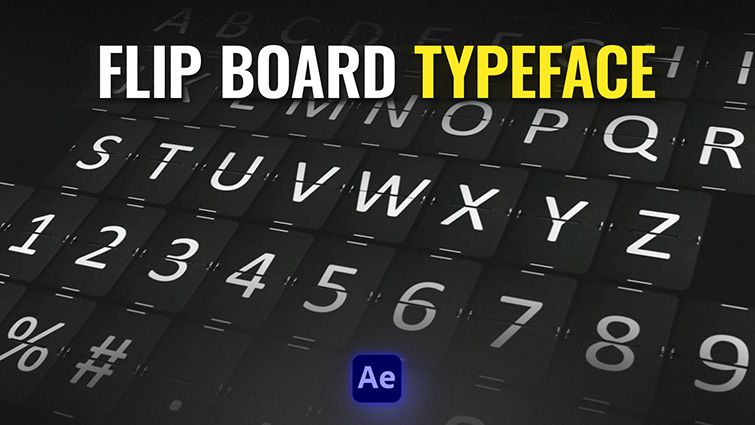 Flip Board Typeface