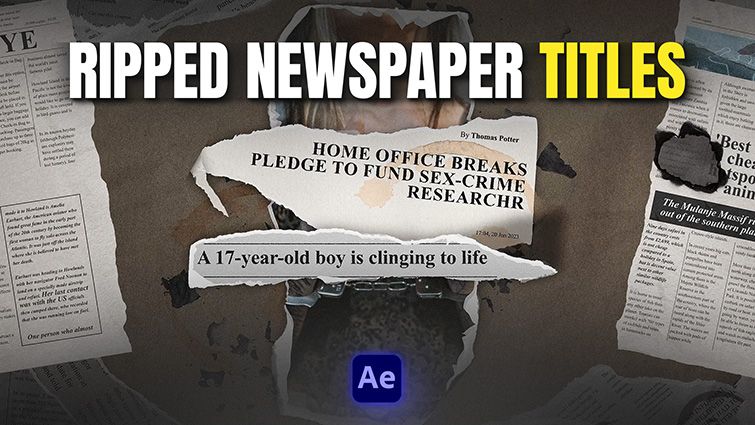 Ripped Newspaper Titles