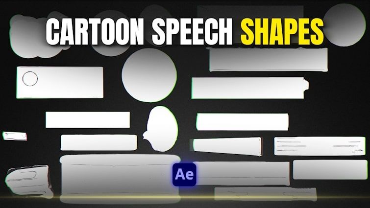 Cartoon Speech Shapes