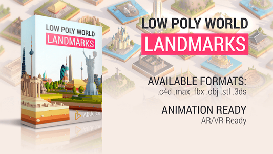 Low Poly World Landmarks