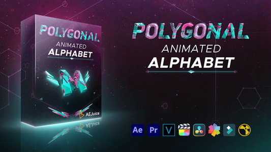 Polygonal Animated Alphabet